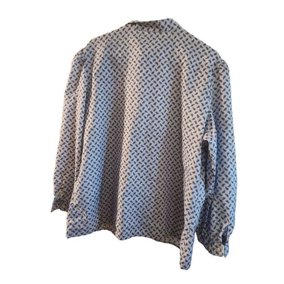 Crest careers XXL button up long sleeve polyester top - Picture 6 of 8